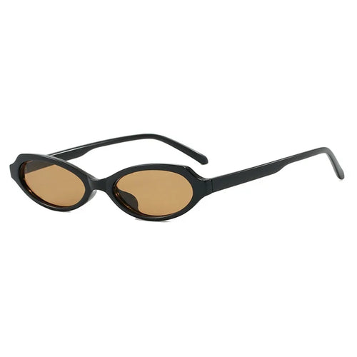 New Small Cat Eye Woman Sunglasses UV400 Fashion Green Oval Lens Men Punk Sun Glasses Women Gafas De Sol Mujer
