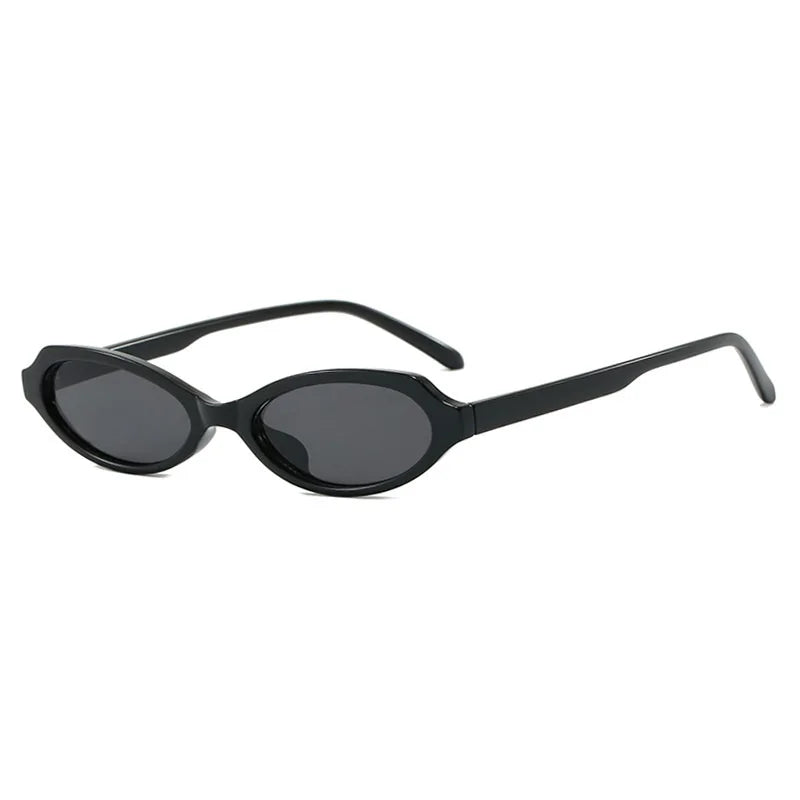 New Small Cat Eye Woman Sunglasses UV400 Fashion Green Oval Lens Men Punk Sun Glasses Women Gafas De Sol Mujer